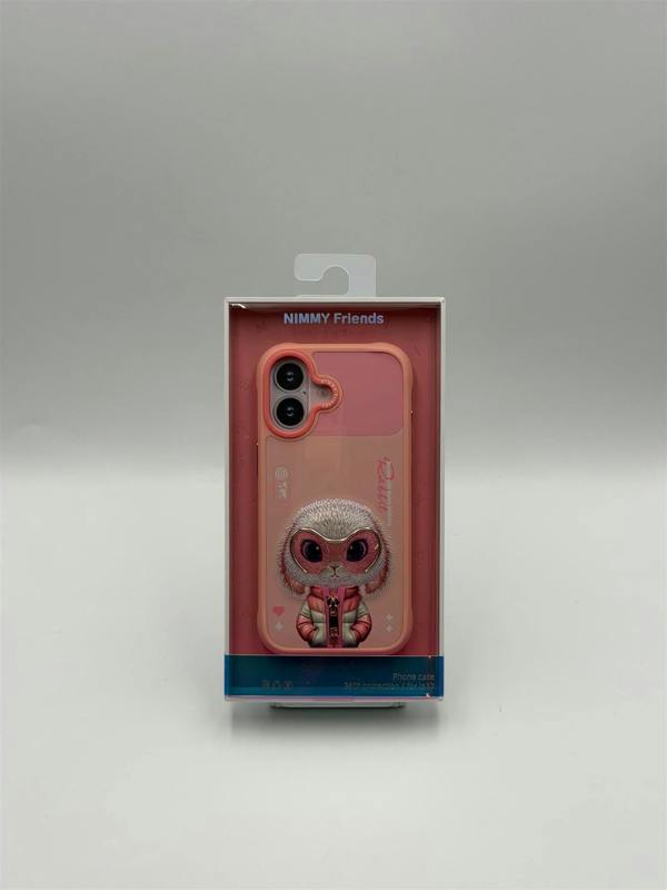 Nimmy Friends Nimmy Cool & Cute 2.0 Rabbit Case with MagSafe for iPhone 17 6.3" Pink - N-KMLL-IP17-08-A