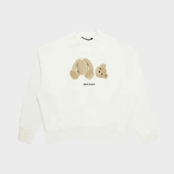 Palm Angels Kill The Bear Crew Sweatshirt White | Palm Angels