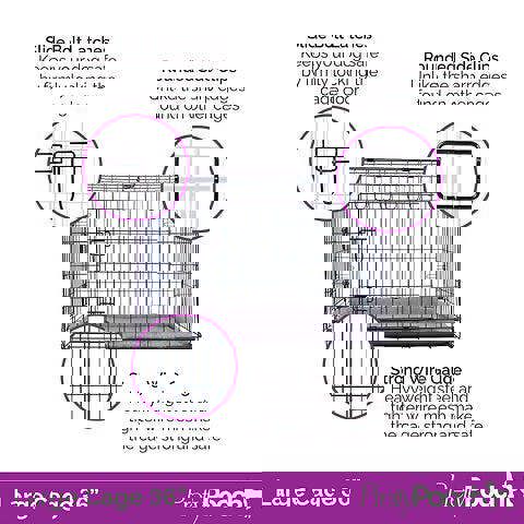 Pretty Pooch Dog Crate Large Cage Puppy Cat Pet Training Tray and Bed With Two Gloves