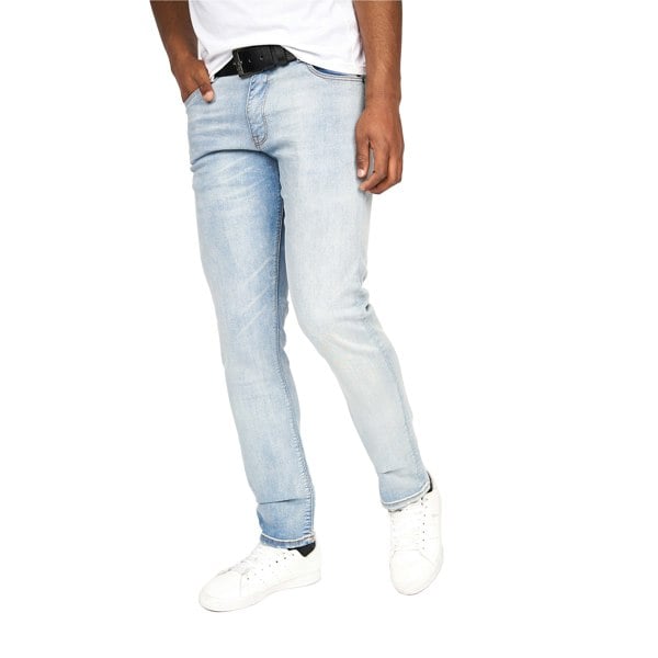 Crosshatch Mens Cadman Straight Jeans - Light Wash