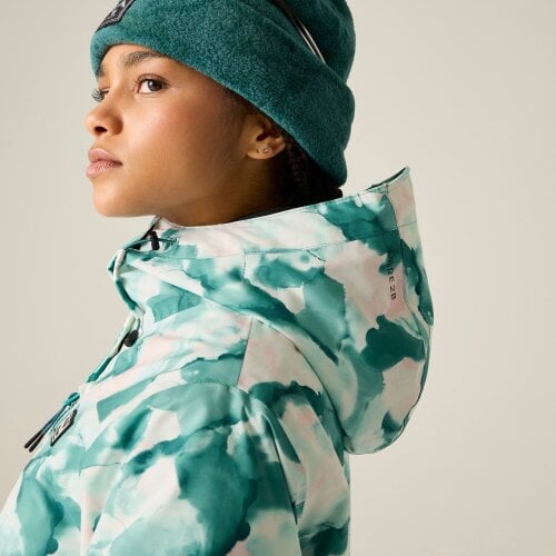 Dare 2B Womens/Ladies Snowline Marble Effect Ski Jacket - Teal