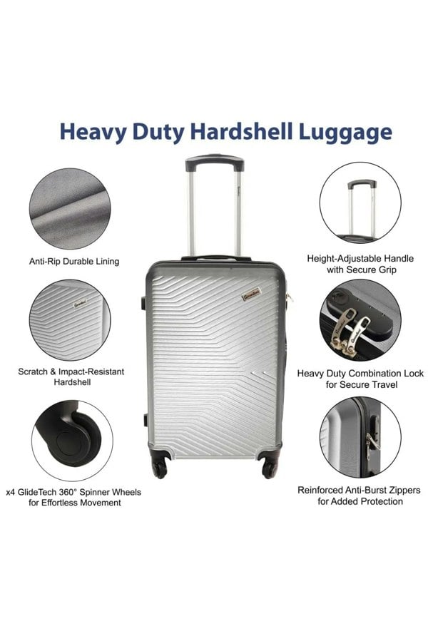 Groundlevel Infinity Hard Shell 3 Piece Luggage Set