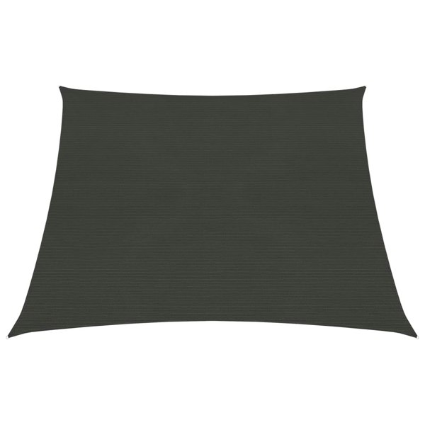 Berkfield Sunshade Sail 160 g/må_ Anthracite 3/4x2 m HDPE
