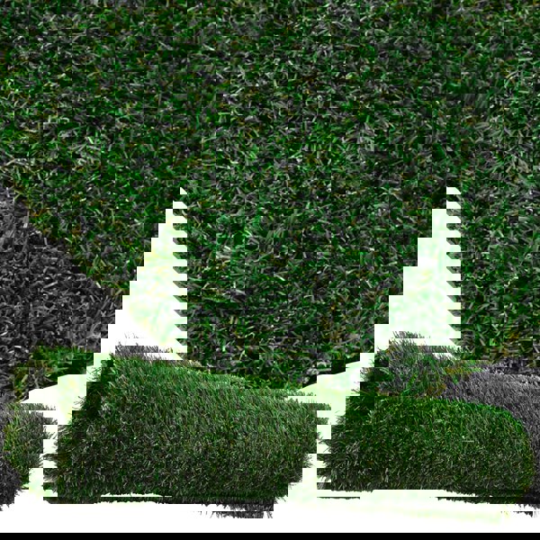 1 Roll Of Realistic & Natural Looking Artificial Grass Medium Length Pile Astro Turf Lawn
