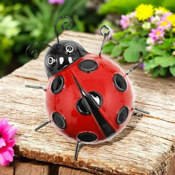 EDH Door Hardware Small Metal Ladybird Wall Art