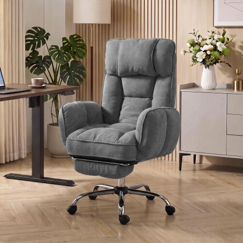 HOMCOM Executive Office Chair Height Adjustable, Dark Grey