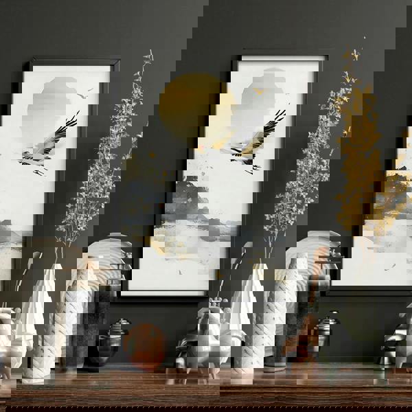 Art For Huge Wall | Set of 3 Asian Inspired Wall art Prints