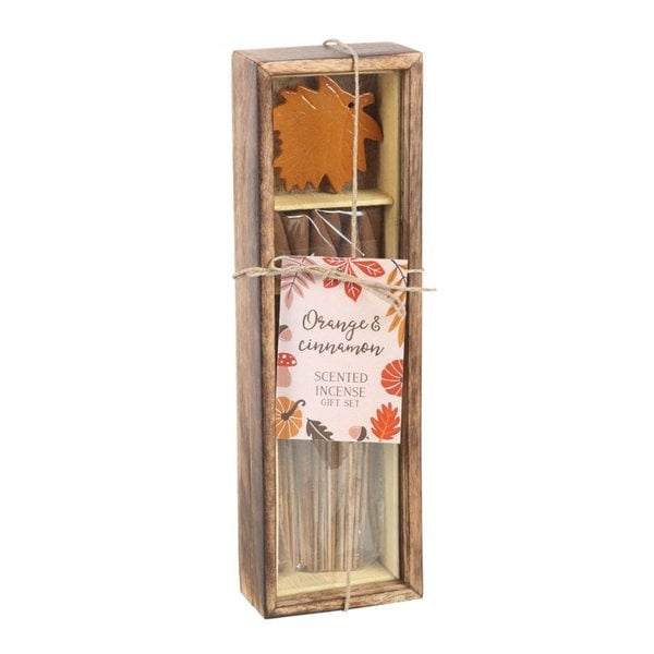 Serano Autumn Leaf Orange & Cinnamon Incense Gift Set