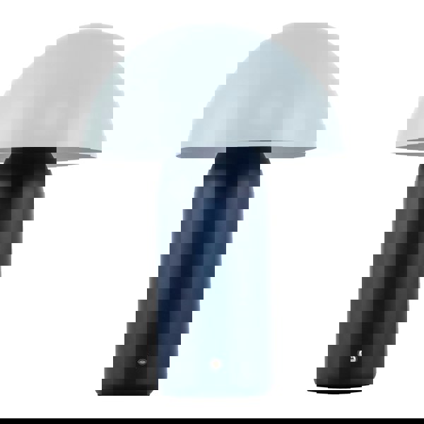 Modern Rechargeable Mushroom Lamp in Two Tone Blue with Touch Button Image 4