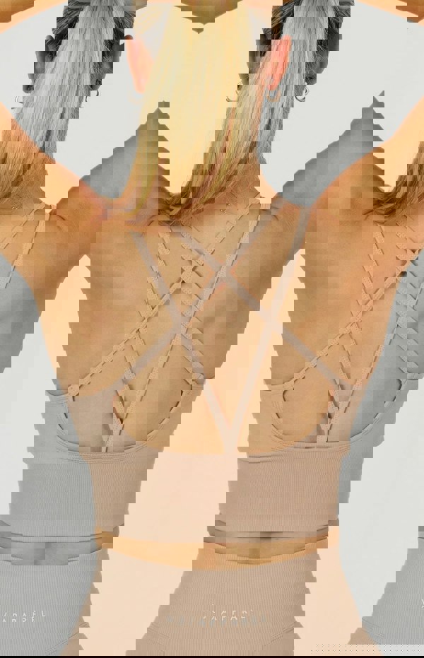 V3 Apparel Form Seamless Strappy Sports Bra - Dusty Pink