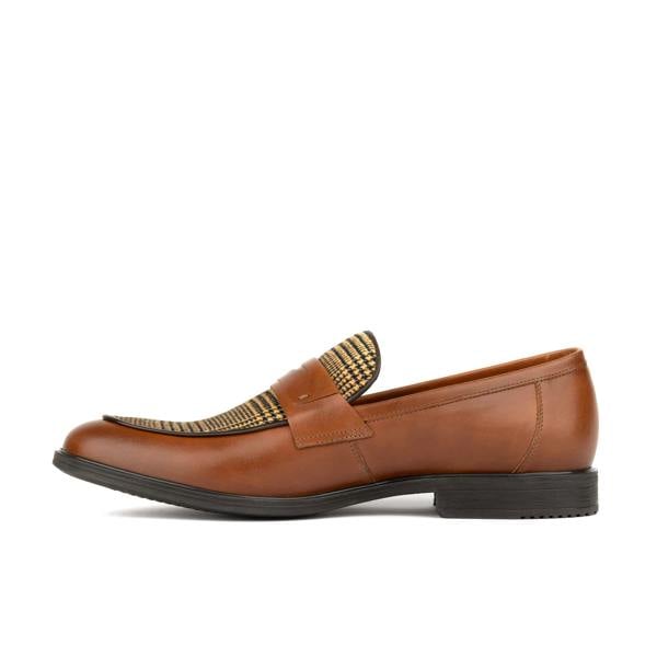 Embassy London Gosselin - Brown & Brown Check - Men's Leather Loafer