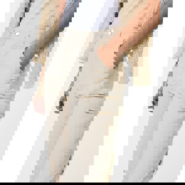 Pink Vanilla Straight Leg Multi Pockets Cargo Trousers