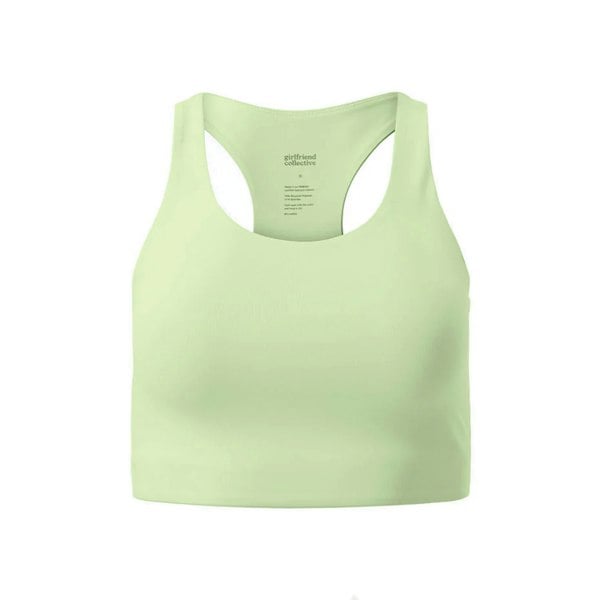 Girlfriend Collective Womens/Ladies Paloma Racerback Bra - Green Tea