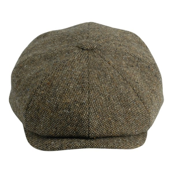 Gamble & Gunn Ardura - Brown Button Top Cap Molloy and Sons Irish Donegal Tweed