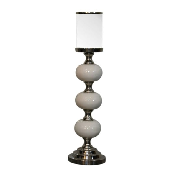 Artisan Furniture Chrome Bubble Candle Holder Set