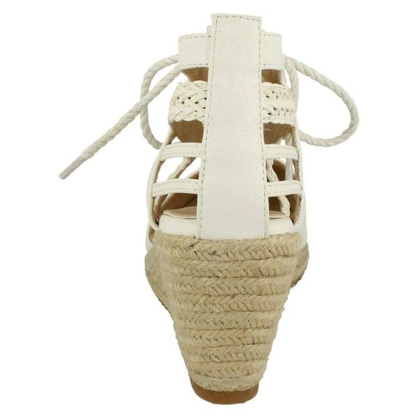 Anne Michelle Ladies Anne Michelle Ankle Lace Up Wedge Sandals