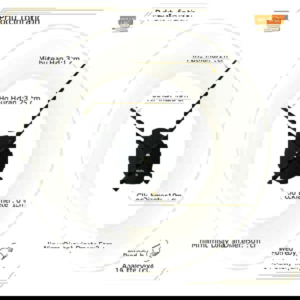 WALPLUS WC2050 - FlexiClock Black