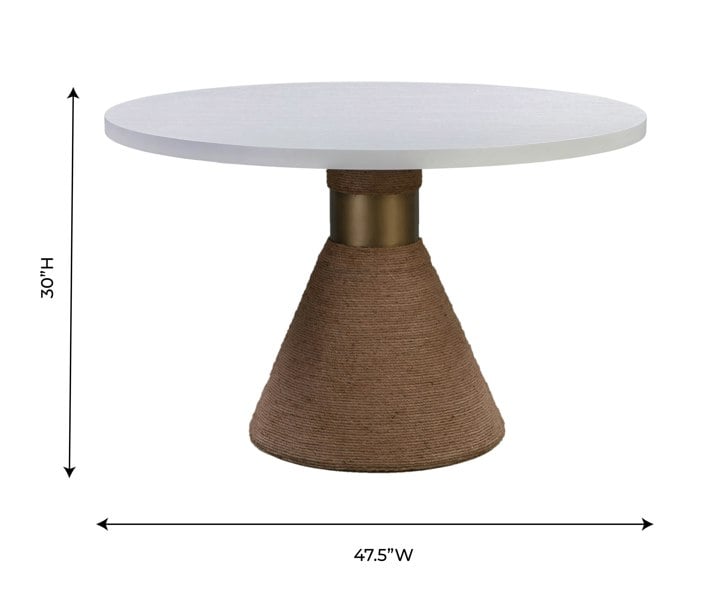 Furniture Edit Rishi Natural Rope Round Table