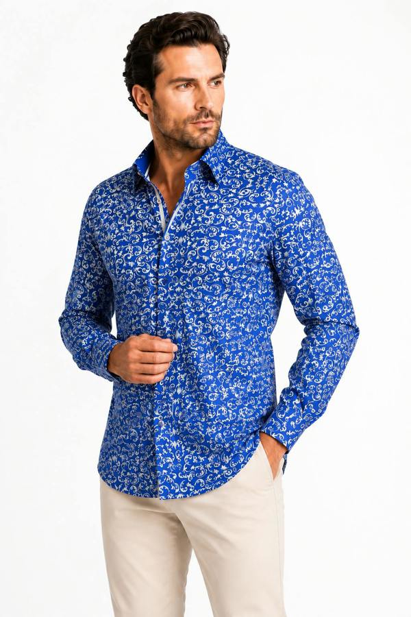 Claudio Lugli Ornamental Paisley Print Shirt