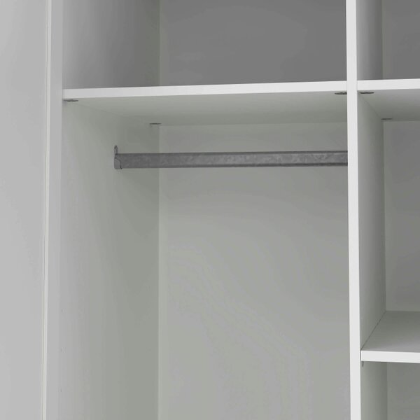 Wyld Haus Cherryfern White Wooden Wardrobe 2 Frame Doors