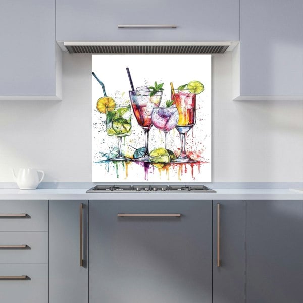 Warren Reed - Designer Vibrant Cocktail Splash Kitchen Splashback