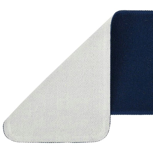 Berkfield Anti Slip Stair Mats 15 pcs 75x20 cm Navy Blue Rectangular