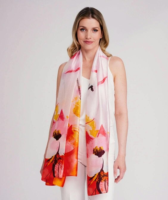 Pia Rossini Carino - Printed Satin Silk Scarf