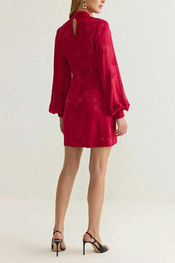 WOVCOR A-Line Mini Woven Dress