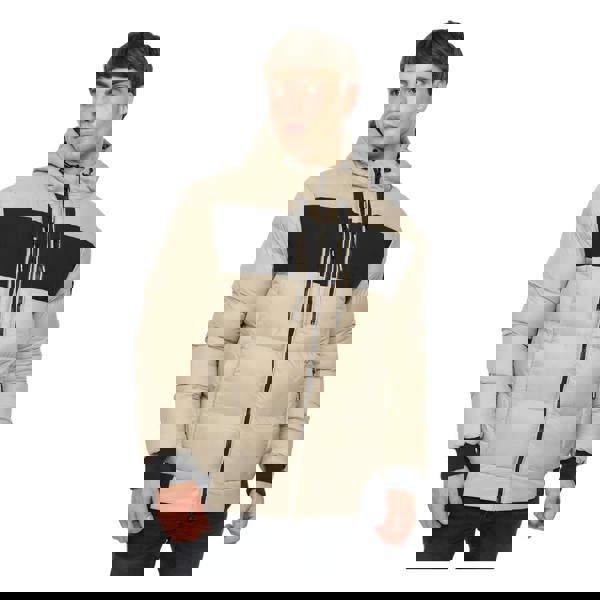 Crosshatch Mens Staylike Jacket - Stone - 