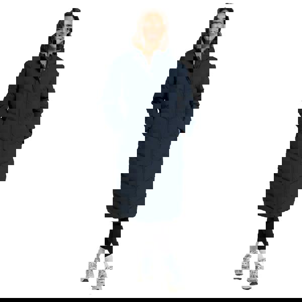 Animal Womens/Ladies Cocoon Borg Lined Padded Jacket - Navy