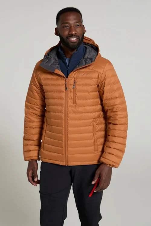 Mountain Warehouse Mens Henry II Extreme Down Filled Padded Jacket - Rust