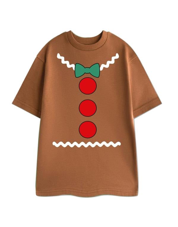 Show Me The Merch Unisex Brown Gingerbread Short Sleeved T-Shirt