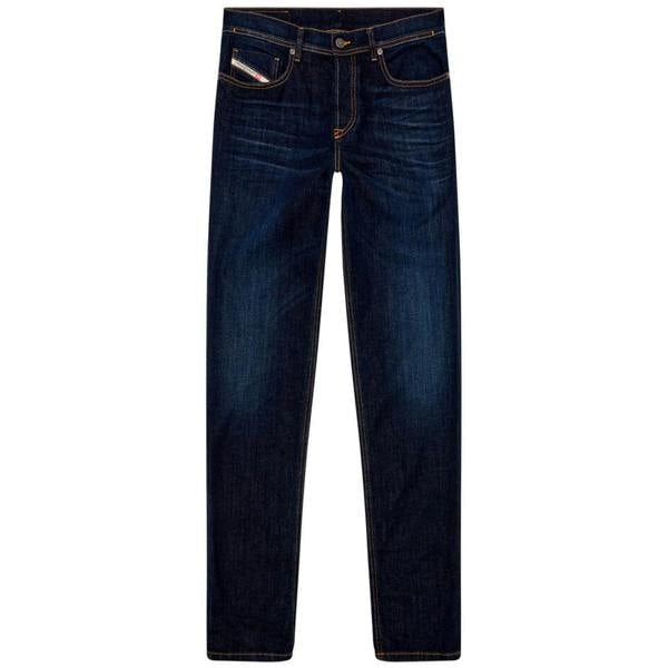 Flatshot of Diesel D-Finitive 009ZS Tapered Fit Jean in Dark Blue