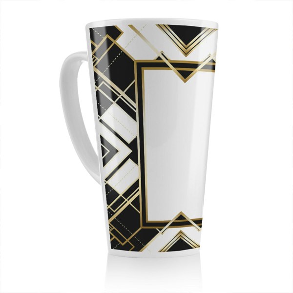 Benjamin Tate Design Art Deco Frame Latte Mug