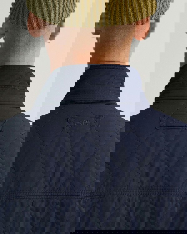 GANT Mens Quilted Windcheater Vest - 433 Evening Blue