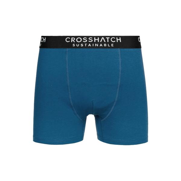 Crosshatch Mens Orlander Boxer Shorts (Pack of 5) - Black/Blue/Mustard/White - 
