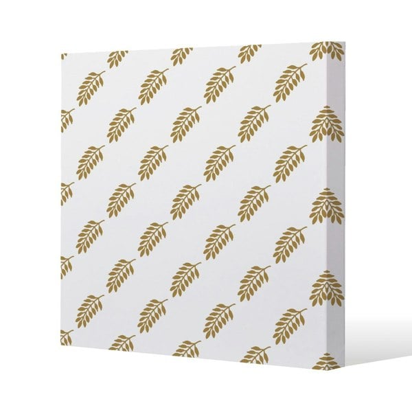 Benjamin Tate Design Gold Leaf Pattern (Canvas Print)