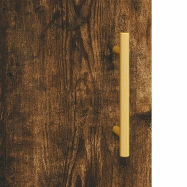 Berkfield Wall Mounted Cabinet Smoked Oak 69.5x34x90 cm Engineered Wood