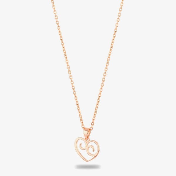 Rosa Lea Filigree Open Heart Necklace AM-2THB009006