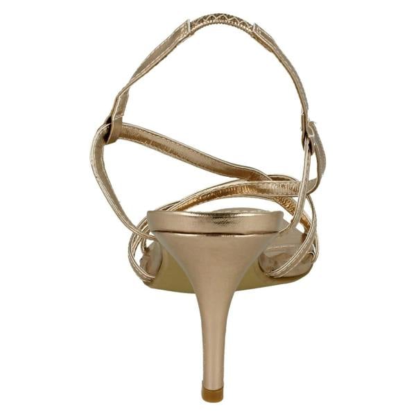 Spot On Ladies Spot On Mid Heel Sling Back Sandal