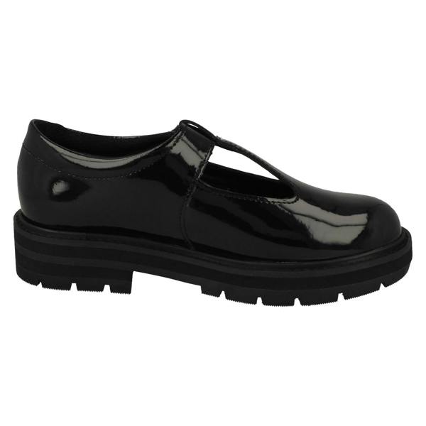 Clarks Girls Clarks Lightweight T-Bar School Shoes Prague Brill