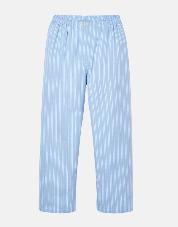 British Boxers Men's Brushed Cotton Pyjama Set – Westwood Blue Stripe