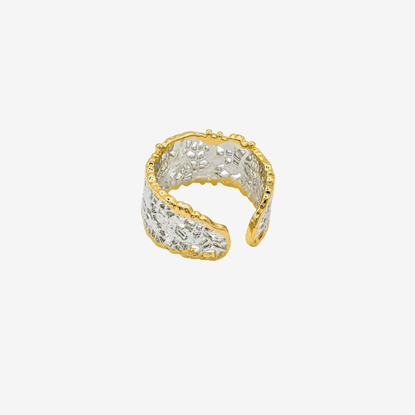 Uchi & Soto Kin Mixed Metal Filigree Ring
