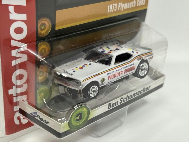 Auto World Slot Cars 1973 Plymouth Cuda Don Schumacher HO Scale Slot Car SC369-3