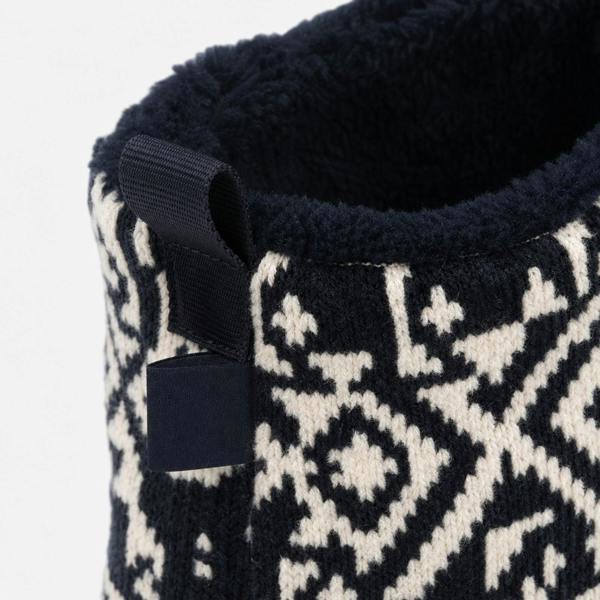 Totes FAIRISLE BOOT SLIPPER Fairisle Slipper Boots Slipper Boots   in  Navy