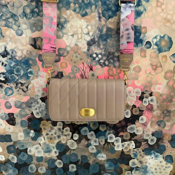 LaBante London Aurora Crossbody Bag in Beige