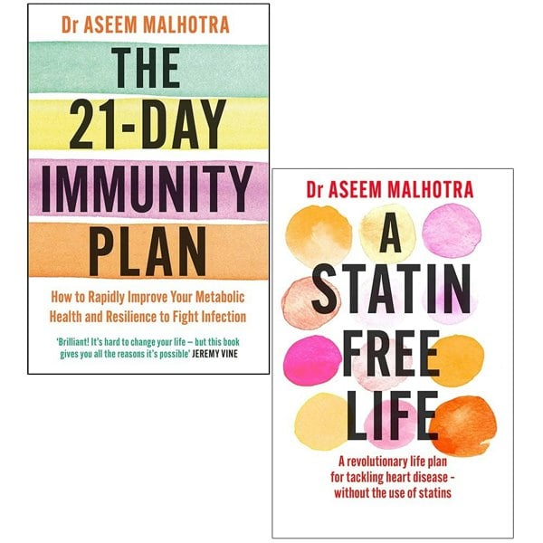 Dr Aseem Malhotra Collection 2 Book Set The 21-day Immunity Plan, A Statin-free Life