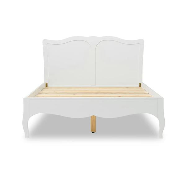 Statement Furniture Romance French Style Bed Frame. White Wooden Bed Double 4ft6 King 5ft