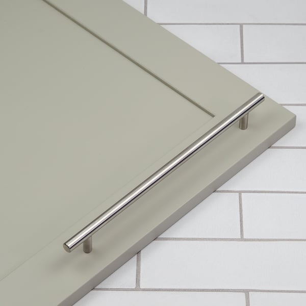 Handle & Home 256mm Brushed Nickel 12mm Diameter T-Bar Cabinet Handle