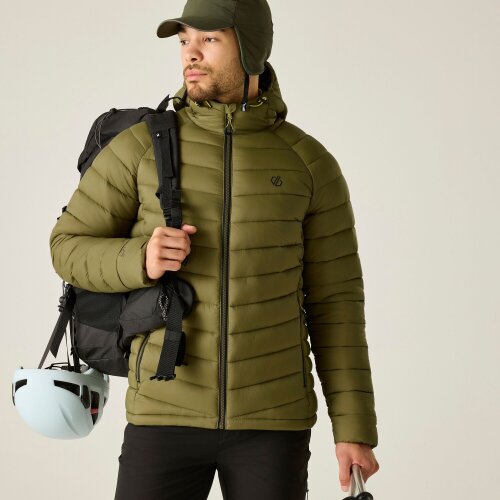 Dare 2B Mens Torrek Mountain Baffled Padded Jacket - Martini Olive